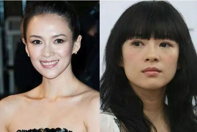 骨相优势几乎完全看不出来,满脑袋都是"章子怡的脸原来也这么扁平"