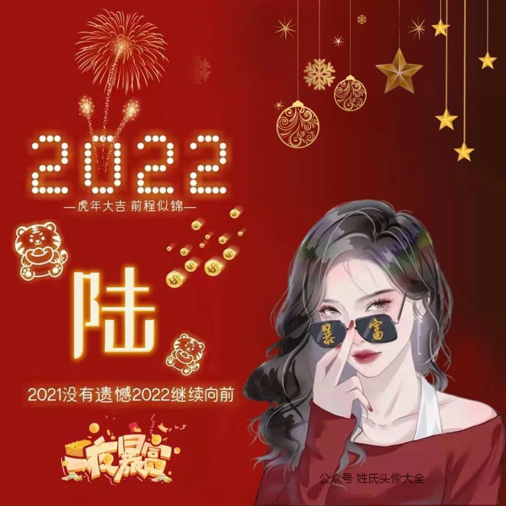 全网最火2022元旦姓氏头像制作你的专属头像