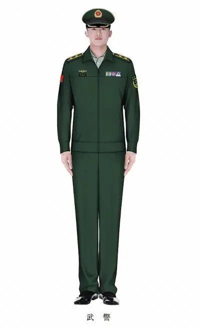 采用夹克款式设计区分春秋,冬作业服运用新的军种颜色配套大(卷)檐帽