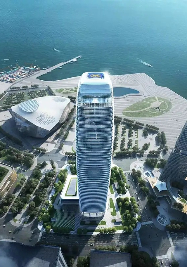 大连新地标"国际航运中心大厦"开工