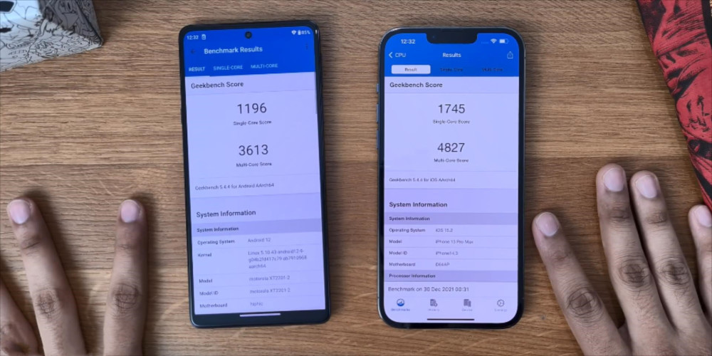 iphone13promax和摩托罗拉egdex30性能pk骁龙8gen1不堪一击