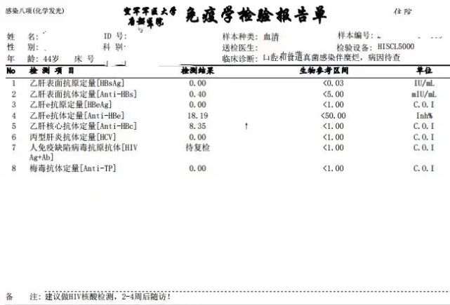 抗体阴性艾滋病例分享