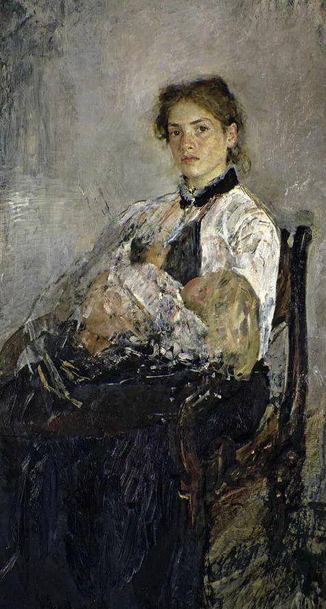 23岁的时候,谢洛夫画出了另一幅著名的油画——《阳光下的少女》.