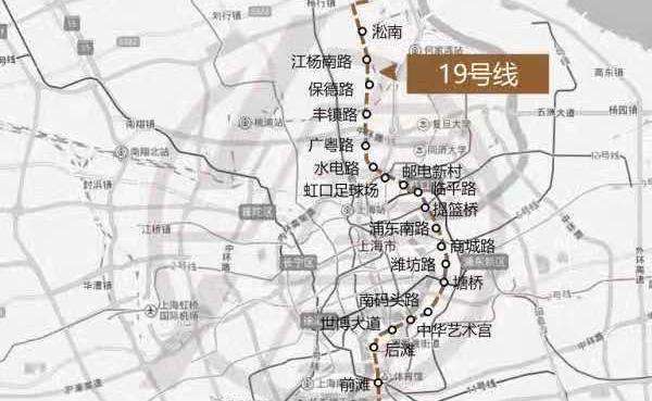 上海计划修建19号地铁线,途径6大区域,预计