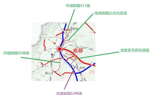 2022年9月开工成都市域铁路s11s5最新站点出炉