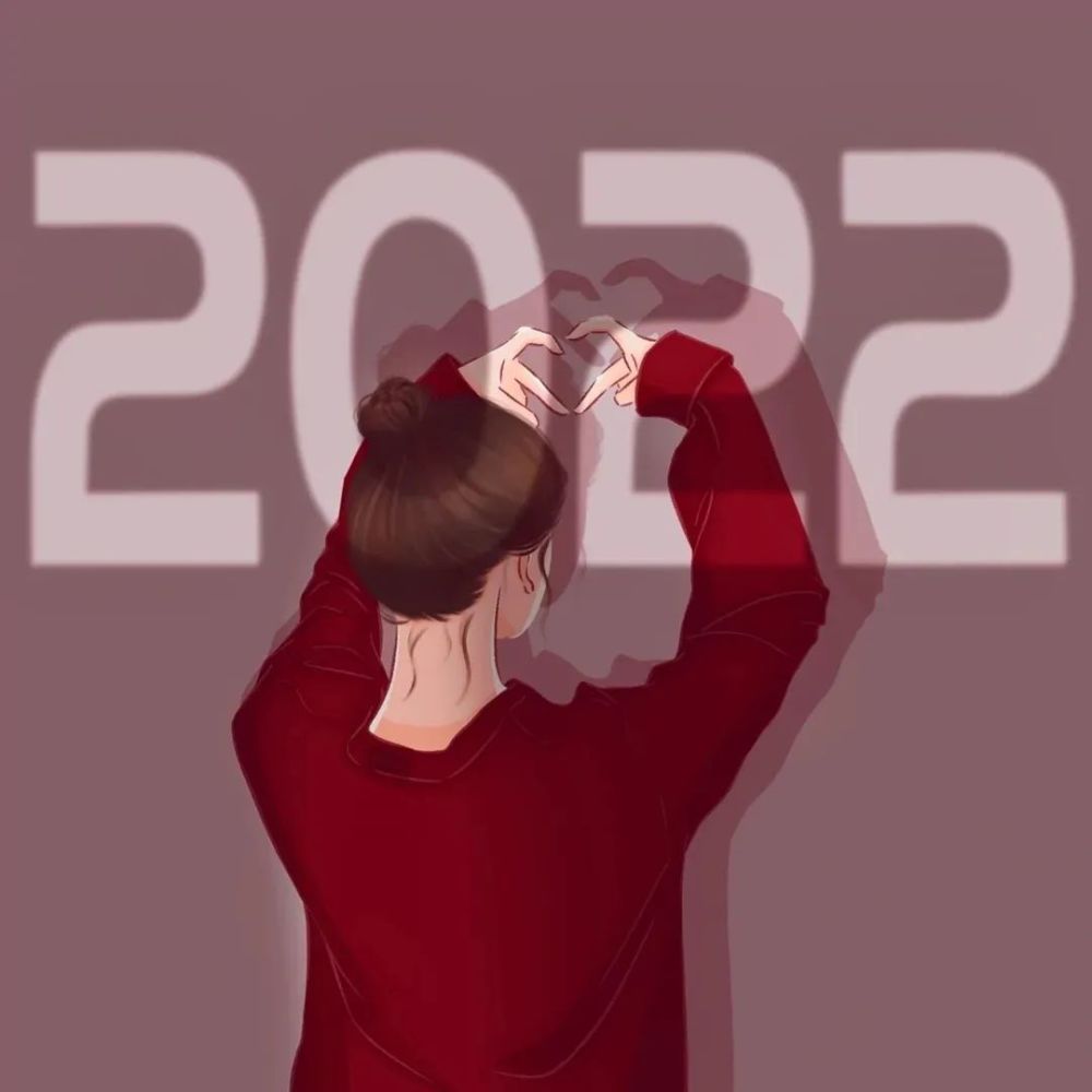 情侣头像2022红色新年情侣头像跨年文案