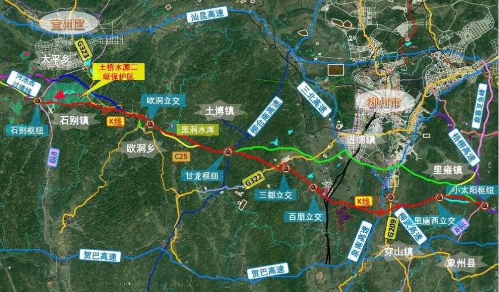 052公里,线路设计为双向4车道高速公路标准.