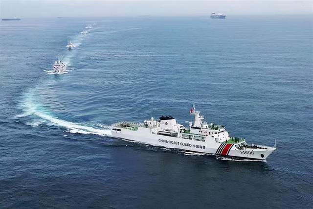 我巡逻钓鱼岛附近海域332天,22艘056型护卫舰改海警船