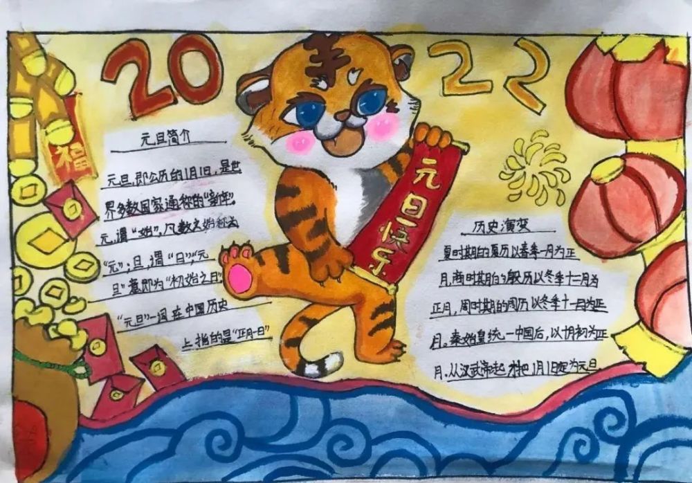 迎新年庆元旦遂平五小开展手抄报评比活动