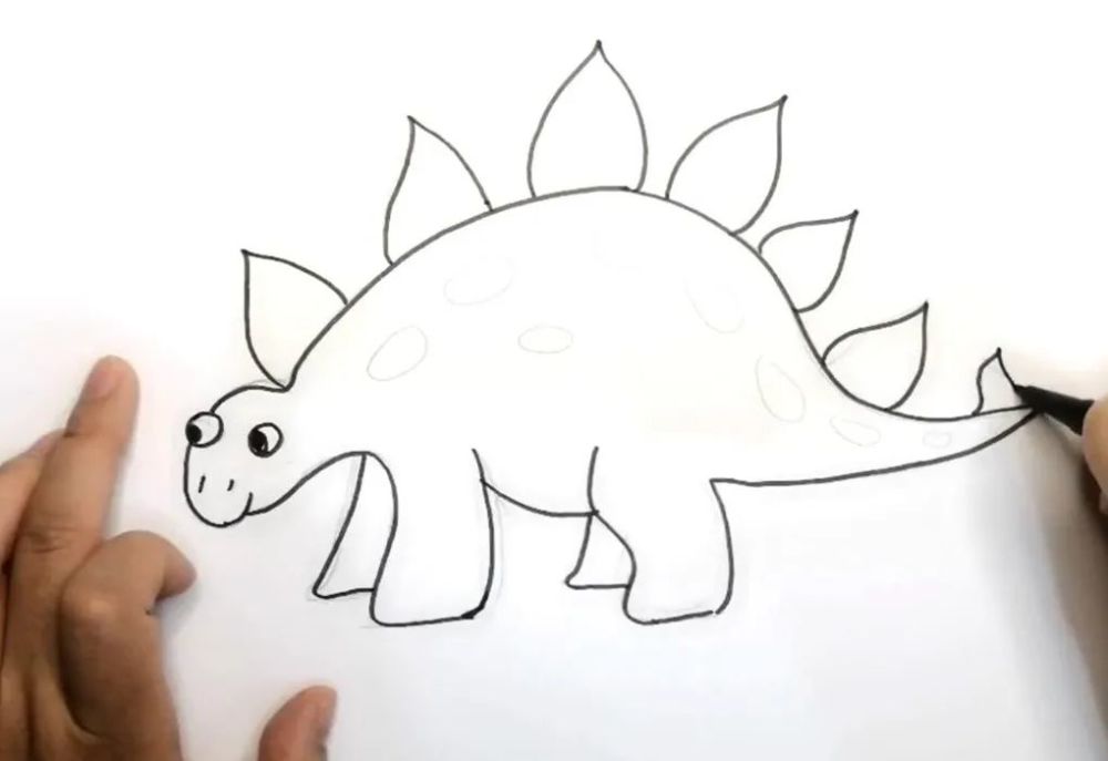 儿童画教程剑龙了解恐龙的基础知识和绘画技巧
