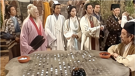 胡乱拿起一个棋子闭眼放在棋盘上,止住了棋局,救了段延庆一命