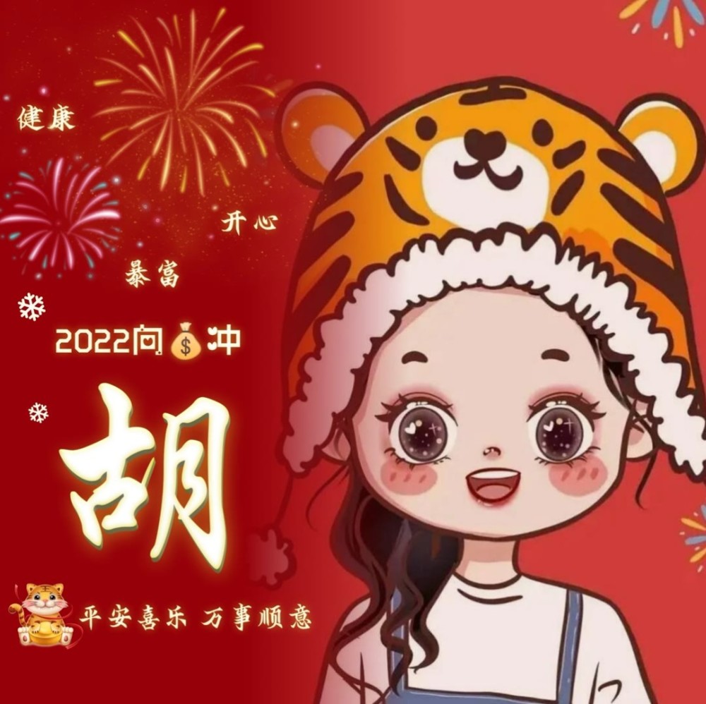 2022新年姓氏头像分享