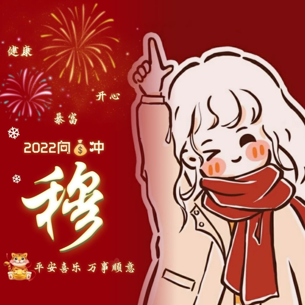 2022新年渐变姓氏头像分享