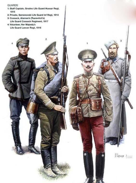 知道真正的哥萨克应该怎么着装吗一战期间沙俄军队军服装备图鉴