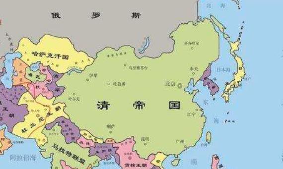 明朝的350万平方公里足足扩张到了1453万平方公里的宏伟版图,那么清朝