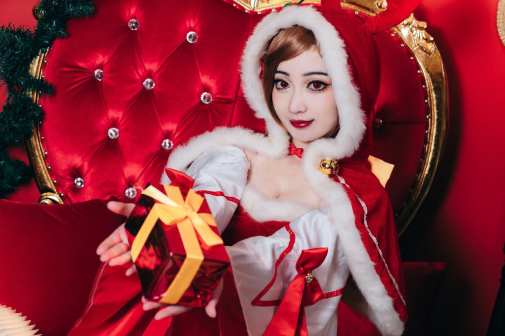 王者荣耀貂蝉圣诞恋歌cosplay