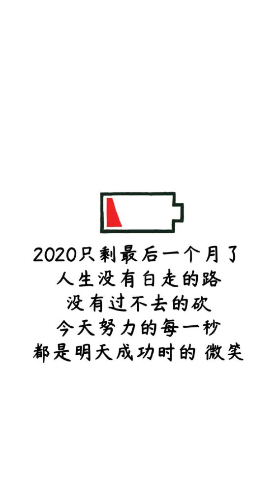 抖音壁纸2020加油正能量文字语录手机壁纸