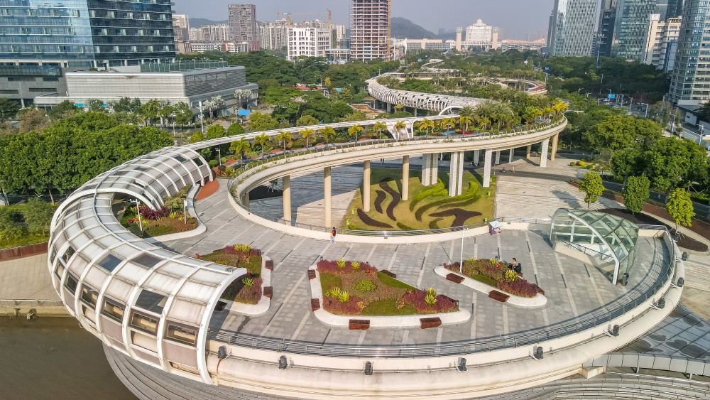 顺德城市新地标航拍下的金凤凰广场景观太震撼了