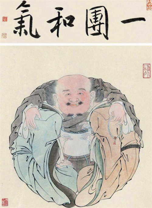 但要论故宫最奇特的一幅画,却莫过于朱见深的《一团和气图》