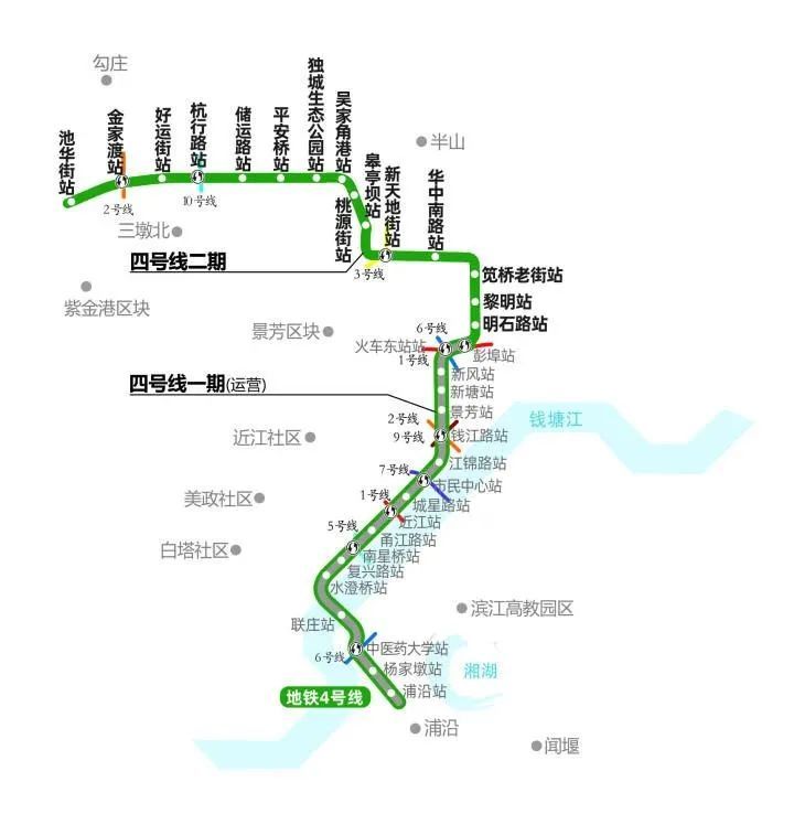 2022年杭州地铁线路开通一览