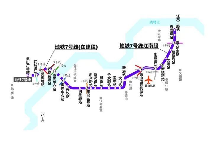 2022年杭州地铁线路开通一览