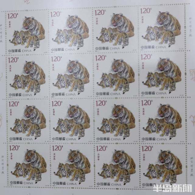 虎虎生威壬寅年特种邮票全国同步发行
