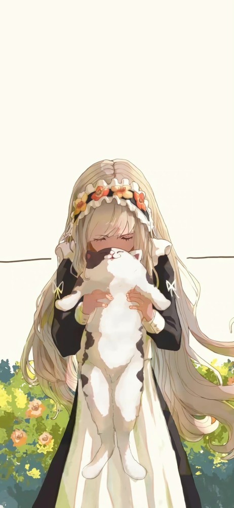 动漫女生壁纸猫与少女