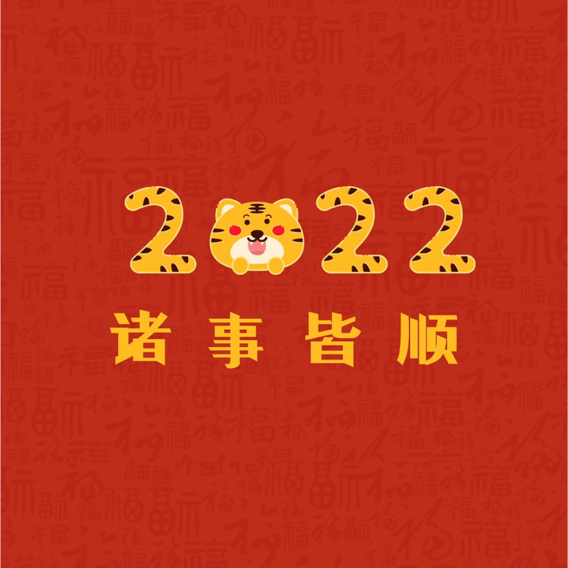 2022祝你一切顺利背景图