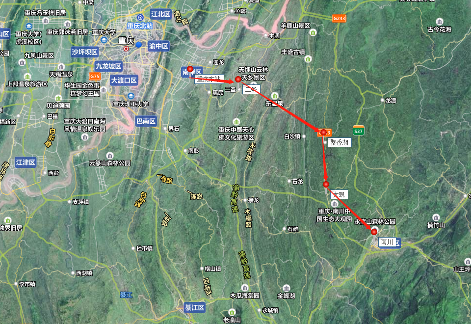 永川南川大足綦江等区轨道交通走向首次曝光经过你的家乡吗