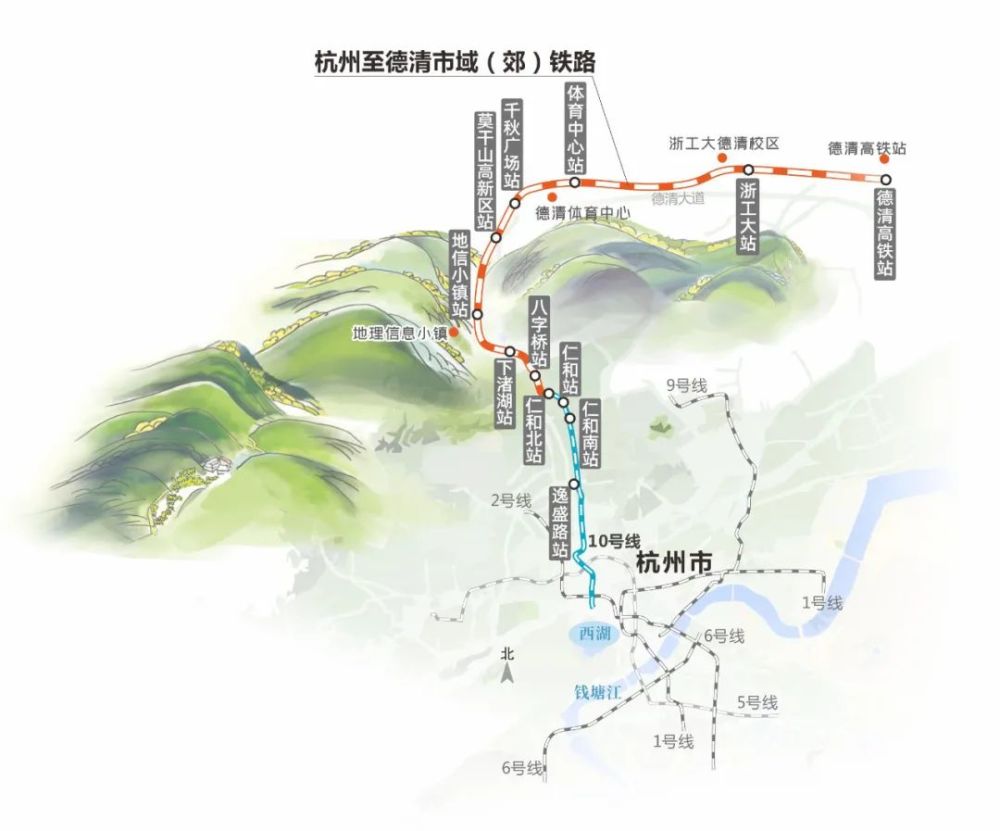 杭州至德清市域铁路是长三角地区"十四五"期间规划建设的市域(郊)铁路