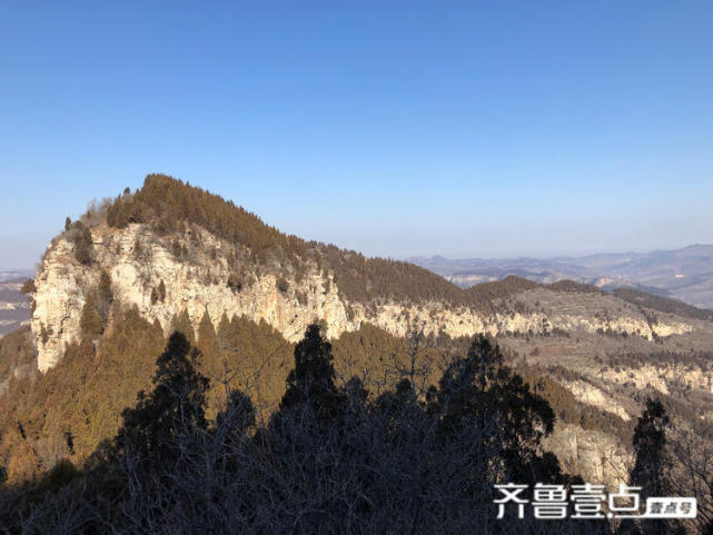 济南南部山区黑牛寨,龙吟泉冬日风光