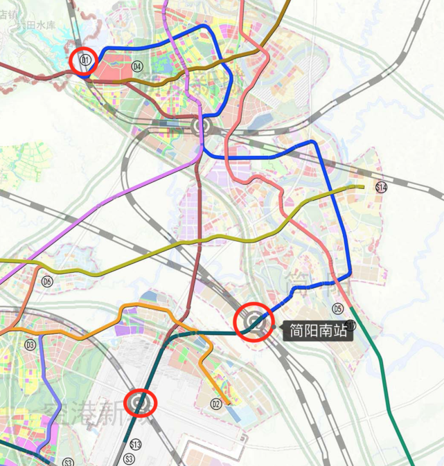 值得注意的是34号线(简阳南站至简阳城区)并没有出现在去年公布的
