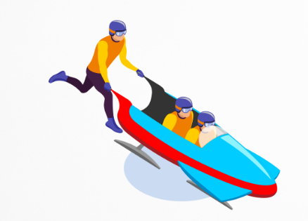 1964年,无舵雪橇基本定型.在第九届冬季奥运会上被列入
