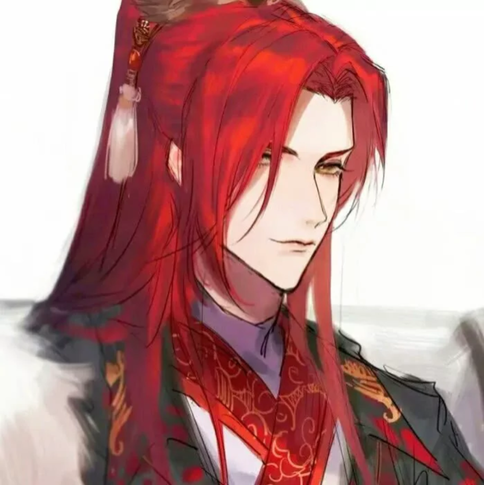 红色系古风男头