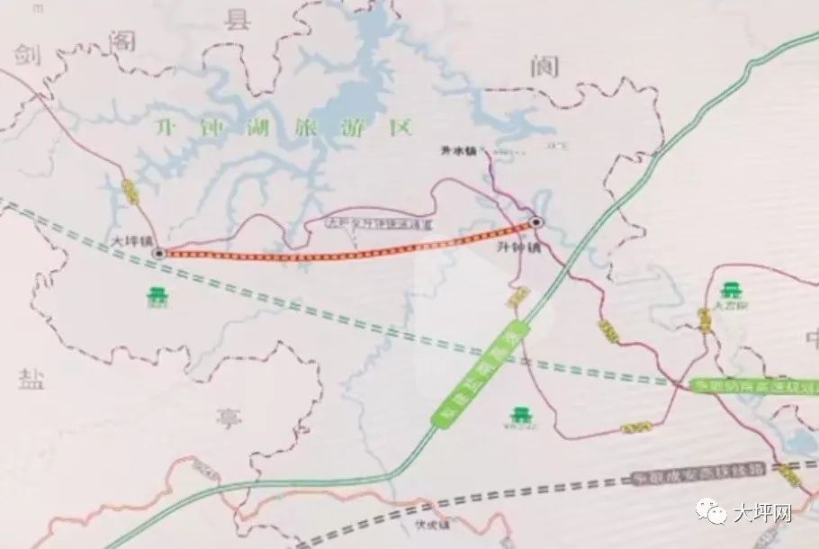 南部县最新交通规划图大坪镇或许将成为县域西北的交通枢纽