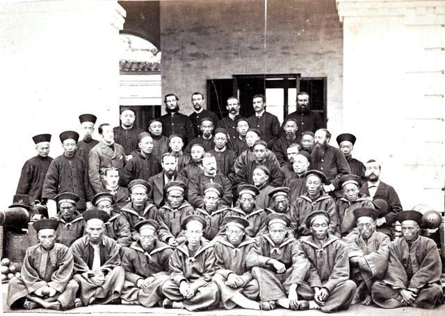 老照片:1876年的宁波欧洲人生活和华生,库克训练的淮军