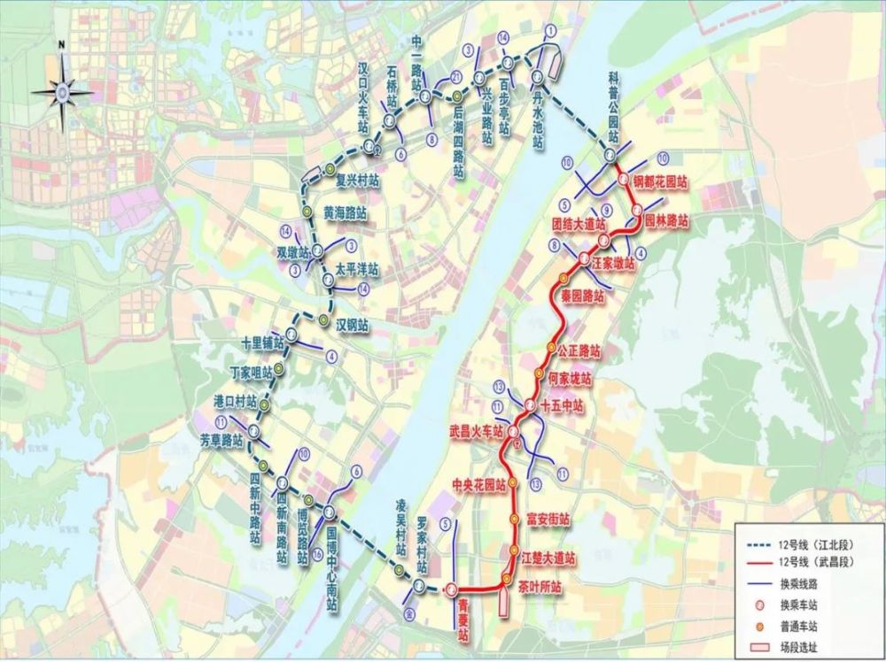 新港线一期·新港线一期工程起于杨春湖片区北洋桥站,止于白玉山站