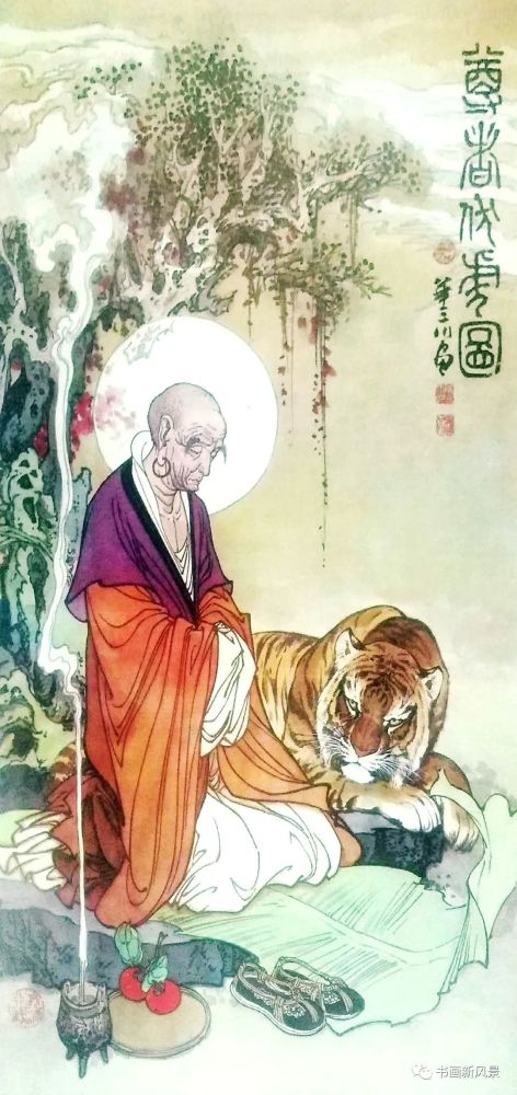 华三川的虎年虎画美得清新脱俗