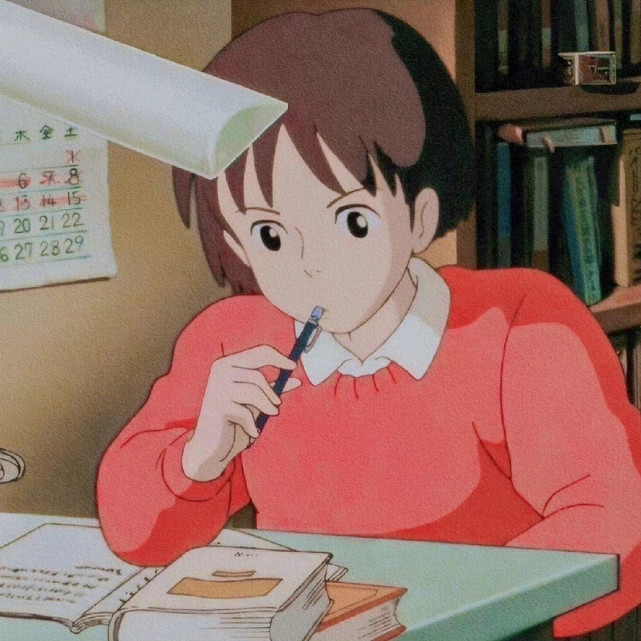动漫《侧耳倾听》男女主微信头像,太太太好看