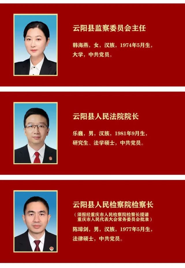 新一届云阳县政府领导班子集体亮相!还有