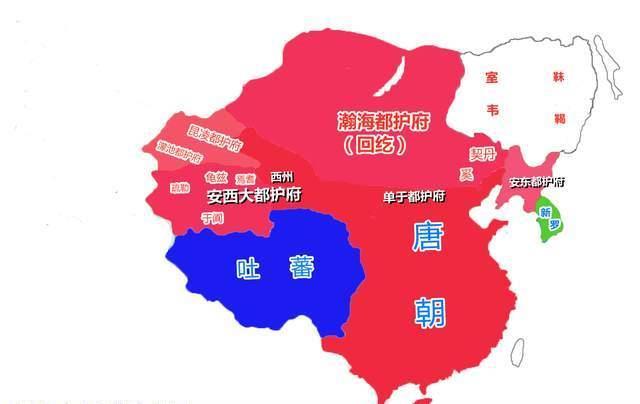 从地图看唐朝疆域:200多年的风云变化,唐朝熬垮了多少大国