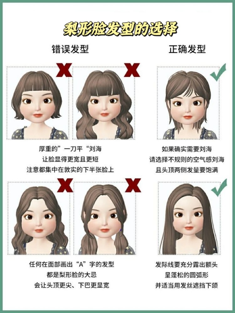 脸型的不足可以用发型发饰来改善你知道吗