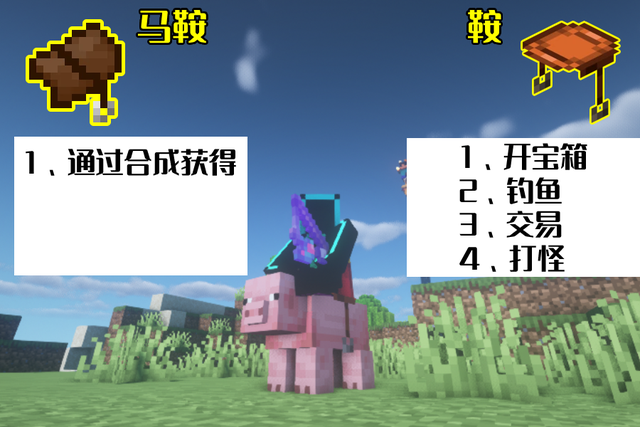 我的世界既生瑜何生亮马鞍5皮3铁合成为何还有鞍存在