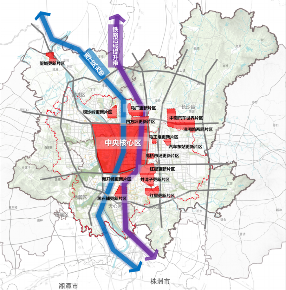 31个片区8大重点板块未来15年长沙城市更新计划全在这