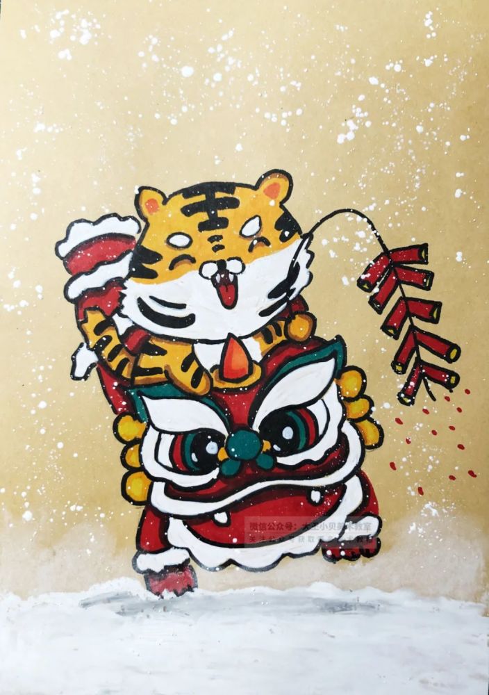 少儿美术汇6款虎年主题手工画教程分享总有一款你会喜欢