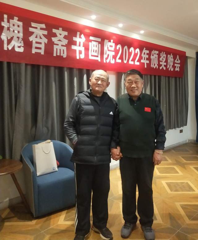 陆新岗,学者程顺,槐香斋书画院张友臣院长,副院长马朝亮,秘书长葛庆超