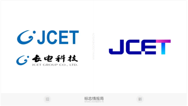 国内半导体巨头长电科技jcet启用新logo