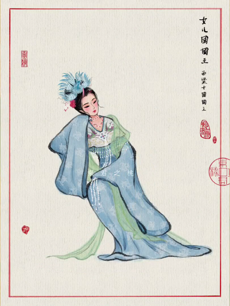 90后女生手绘还原86版西游记20位美人网友们看完后在线催更