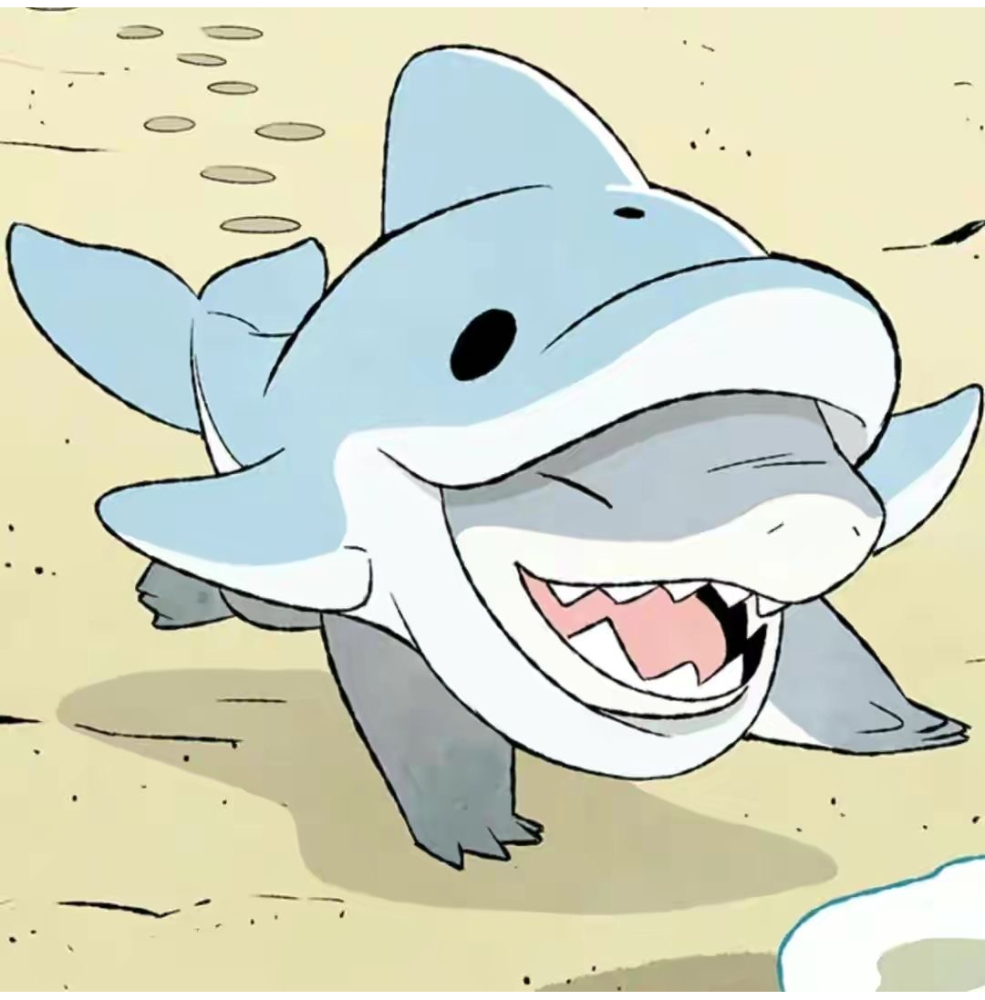 可爱小鲨鱼动漫头像