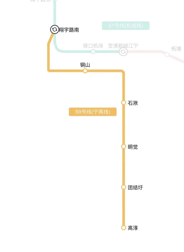 距离宁高s9号线高淳站约1.4公里.